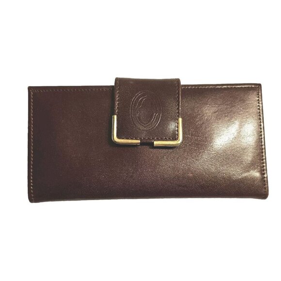 Buxton Leather Clutch Wallet Top Grain Cowhide Bifold Credit Card Checkbook - Picture 1 of 5